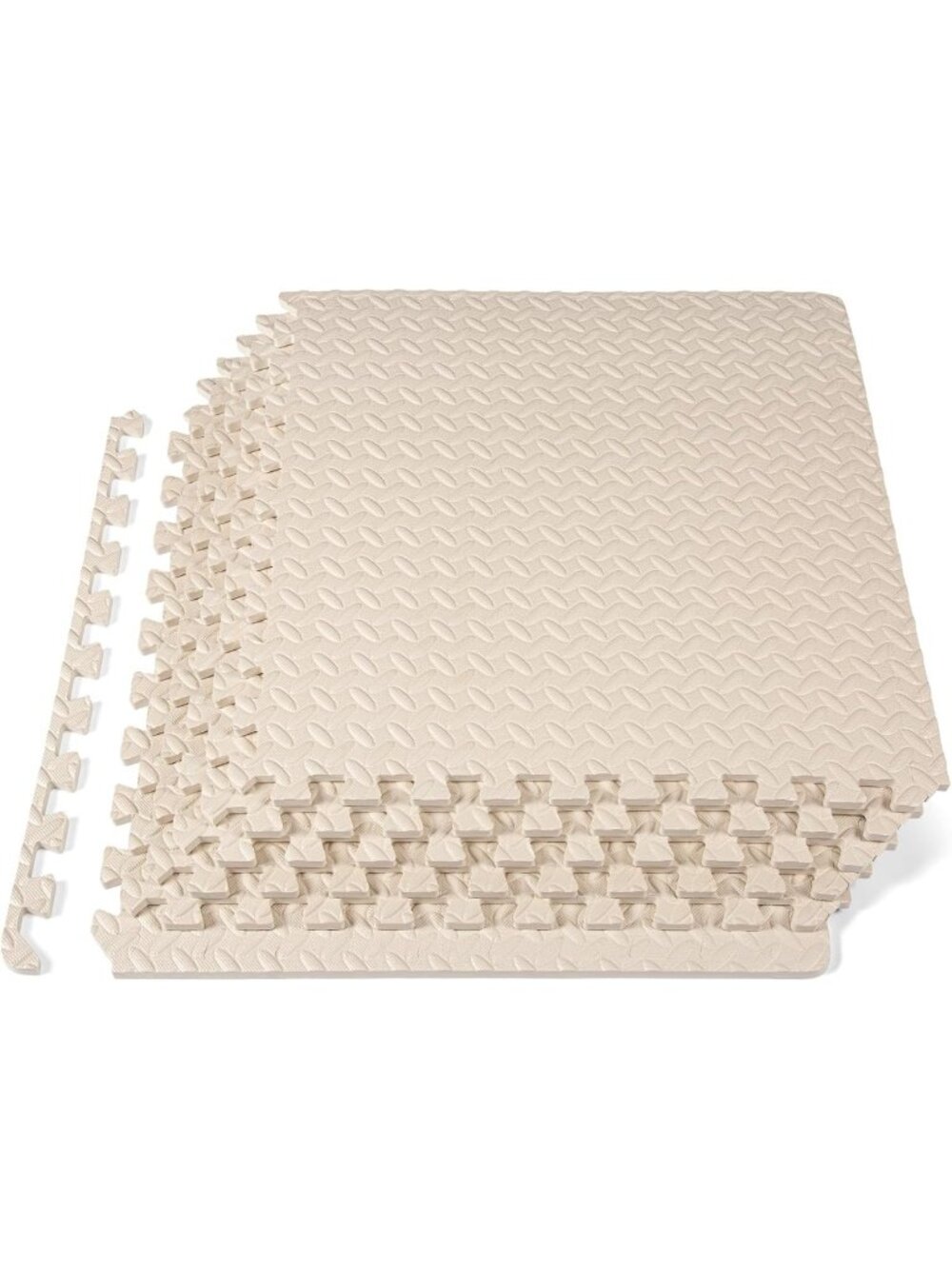 Interlocking Foam Exercise Mat - 1/2 Inch Thick, Home Gym Flooring, Kids Play